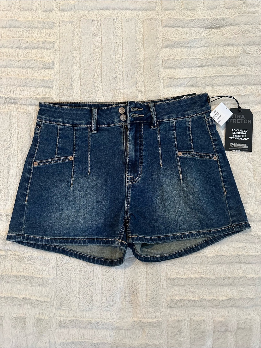 Rock & Roll denim high rise shorts 29